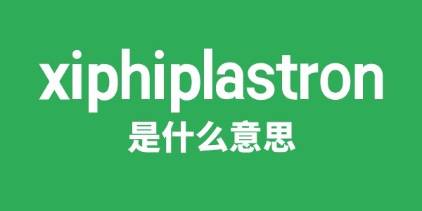xiphisternum是5分钟彩官