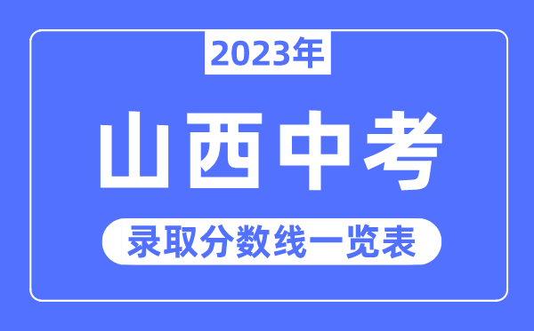 2023年陕西中考录取分数线_陕西中