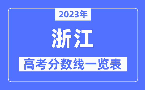 2023年河北高考分数线一览表（含一