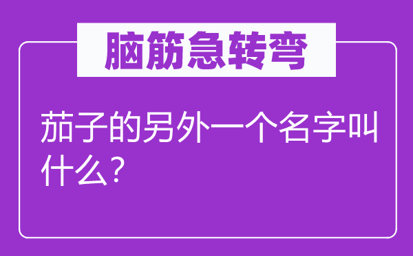 脑筋急转弯
