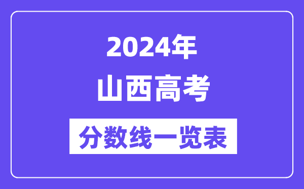 2024年陕西高考分数线一览表(含一