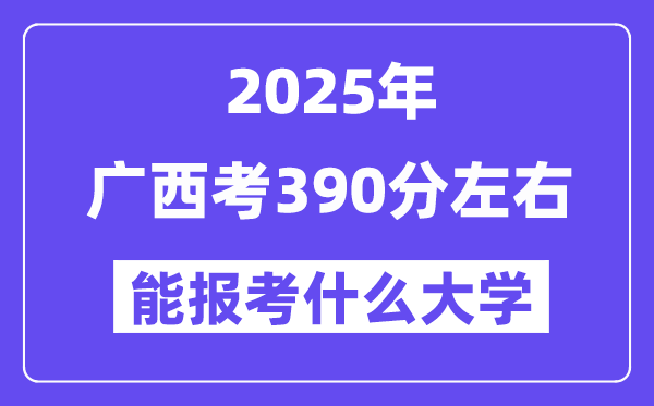 2025年广西考380分左右能报考上