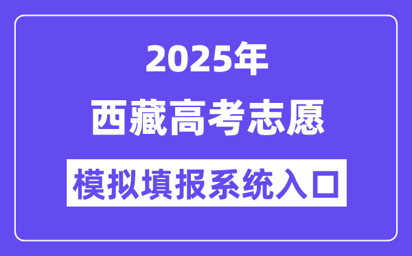 2025年上海高考志愿模拟填报系统入