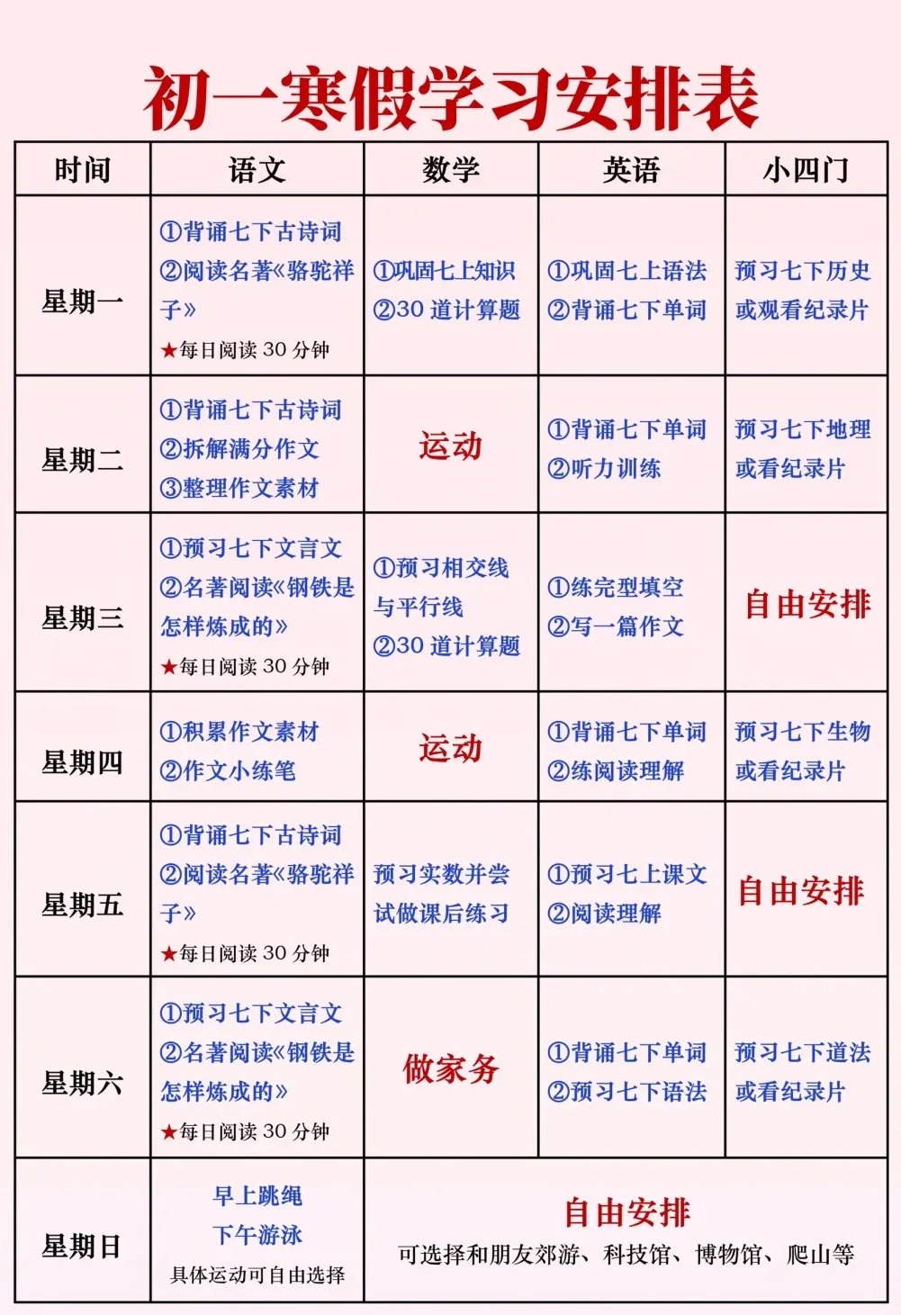 简单又漂亮的初二寒假5分钟彩官方下载