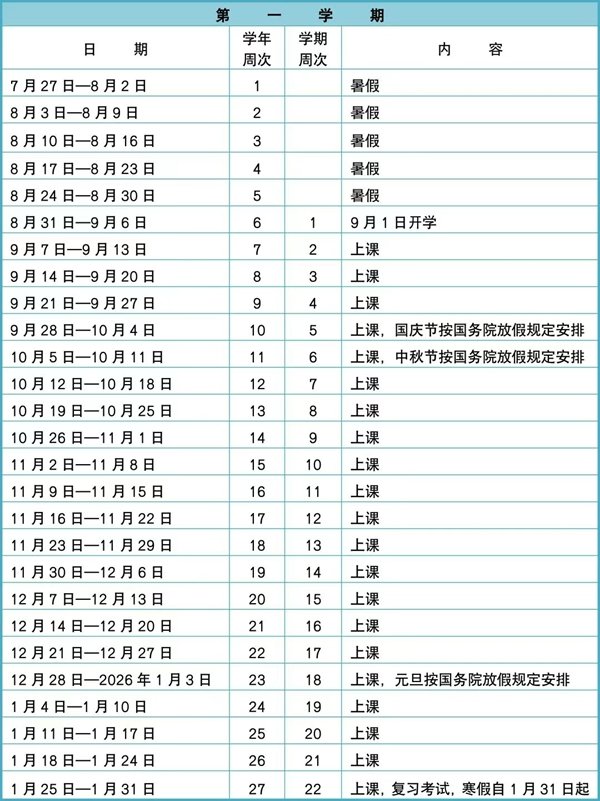 2026年苏州市中小学寒假放假5分彩