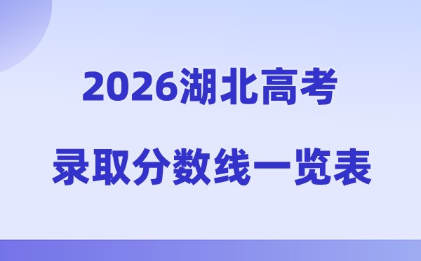 2026年江西高考录取分数线一览表（